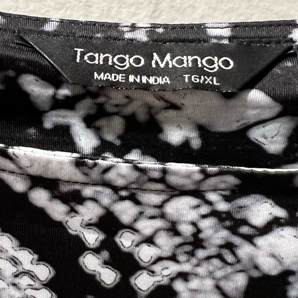 XL Holiday Sexy on in person-Tango Mango Dress NWT Black and white animal print - Picture 5 of 8